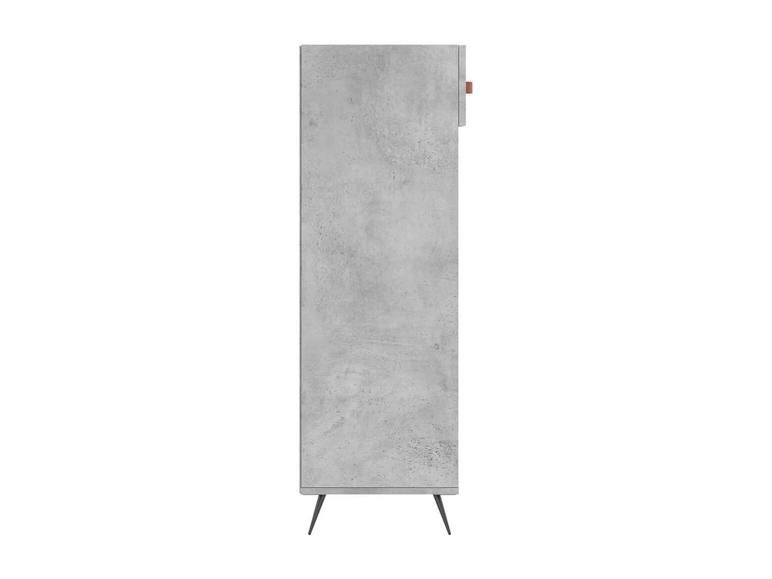 Betongrauer Schuhschrank 60x35x105 cm, Holzwerkstoff