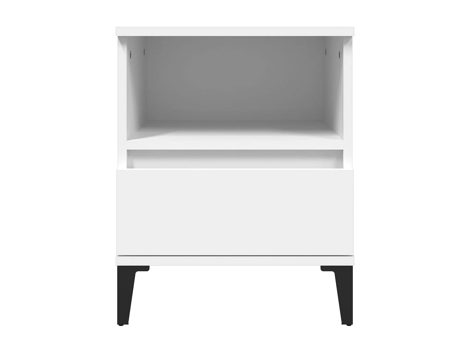 Tables de chevet 2 pcs Blanc 40x35x50 cm