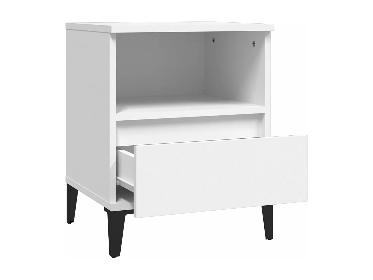 Tables de chevet 2 pcs Blanc 40x35x50 cm