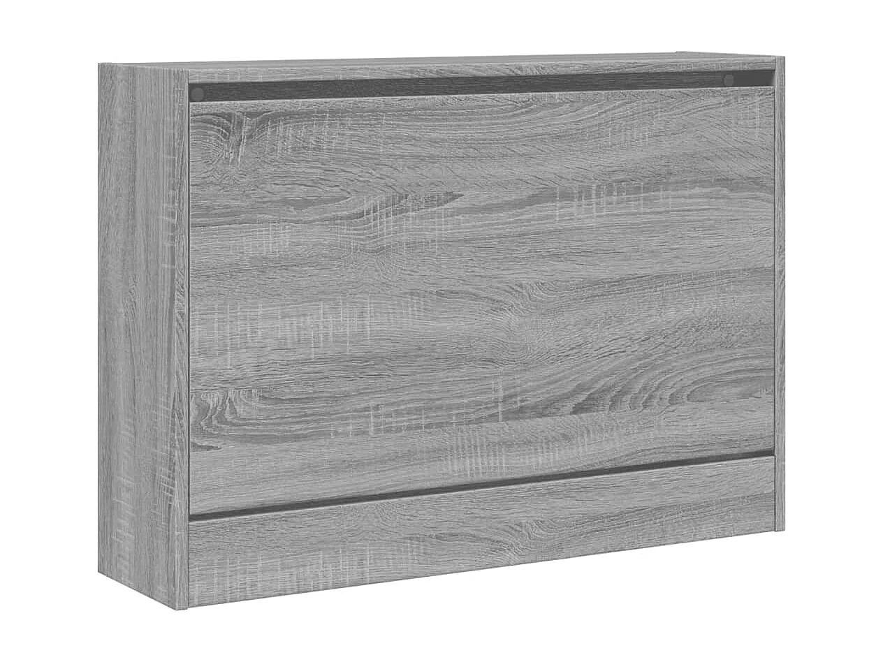 Zapatero Sonoma gris 80x21x57 cm de madera contrachapada