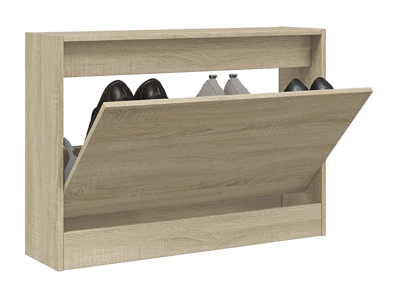 Armoire à chaussures chêne sonoma 80x21x57 cm bois d'ingénierie