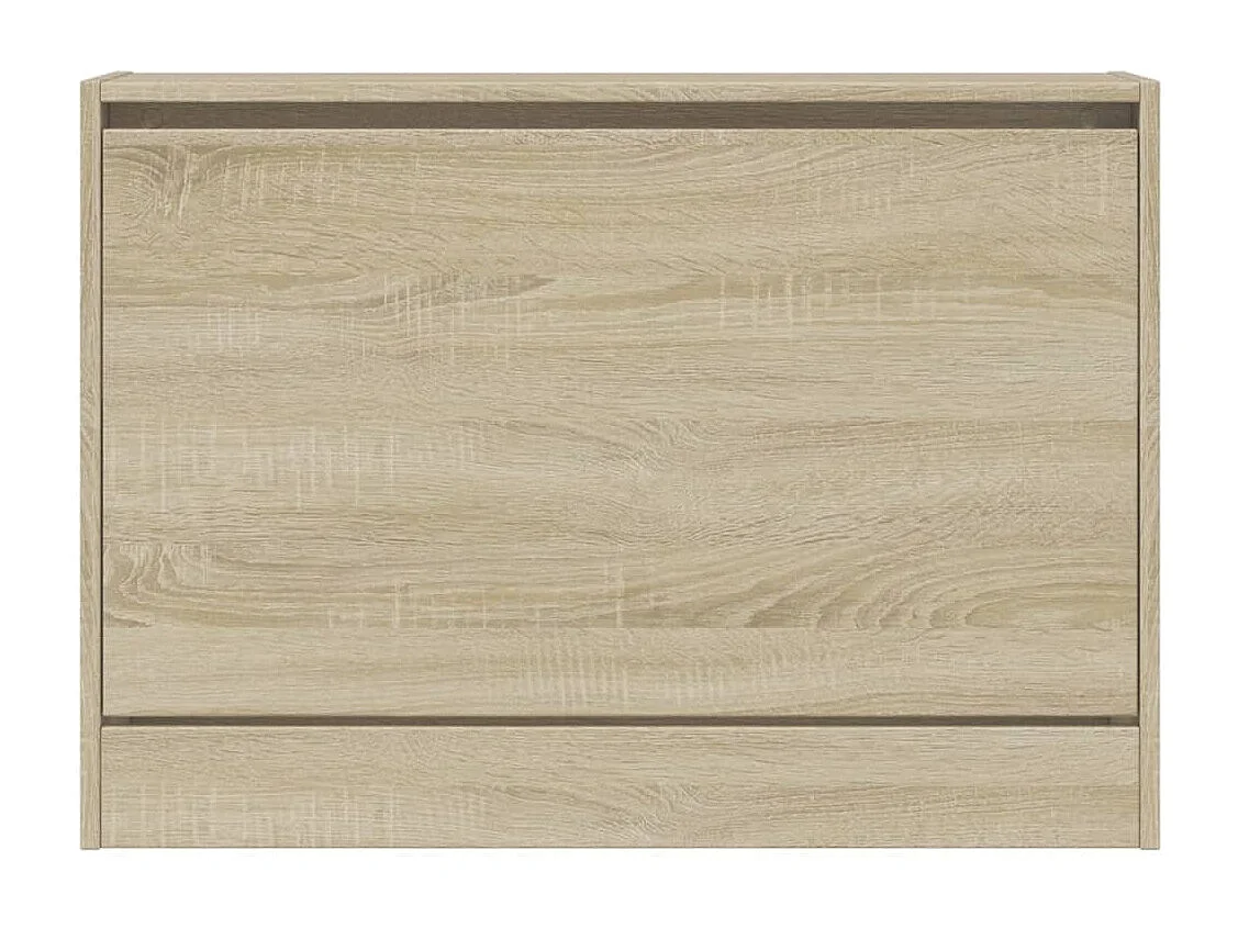 Armoire à chaussures chêne sonoma 80x21x57 cm bois d'ingénierie
