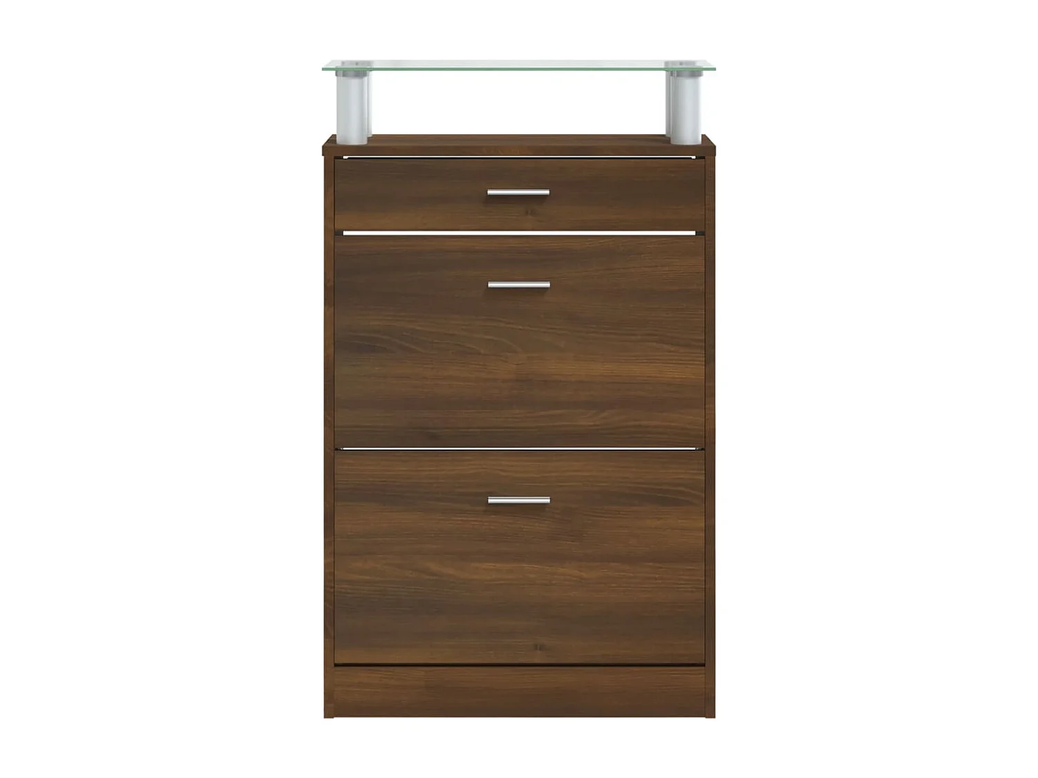 Armoire à chaussures Chêne marron 63x24x104cm Bois d'ingénierie