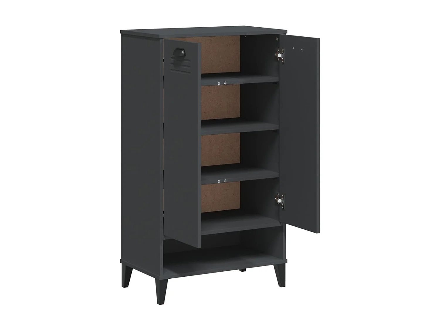 Armoire à chaussures VIKEN gris anthracite bois d'ingénierie