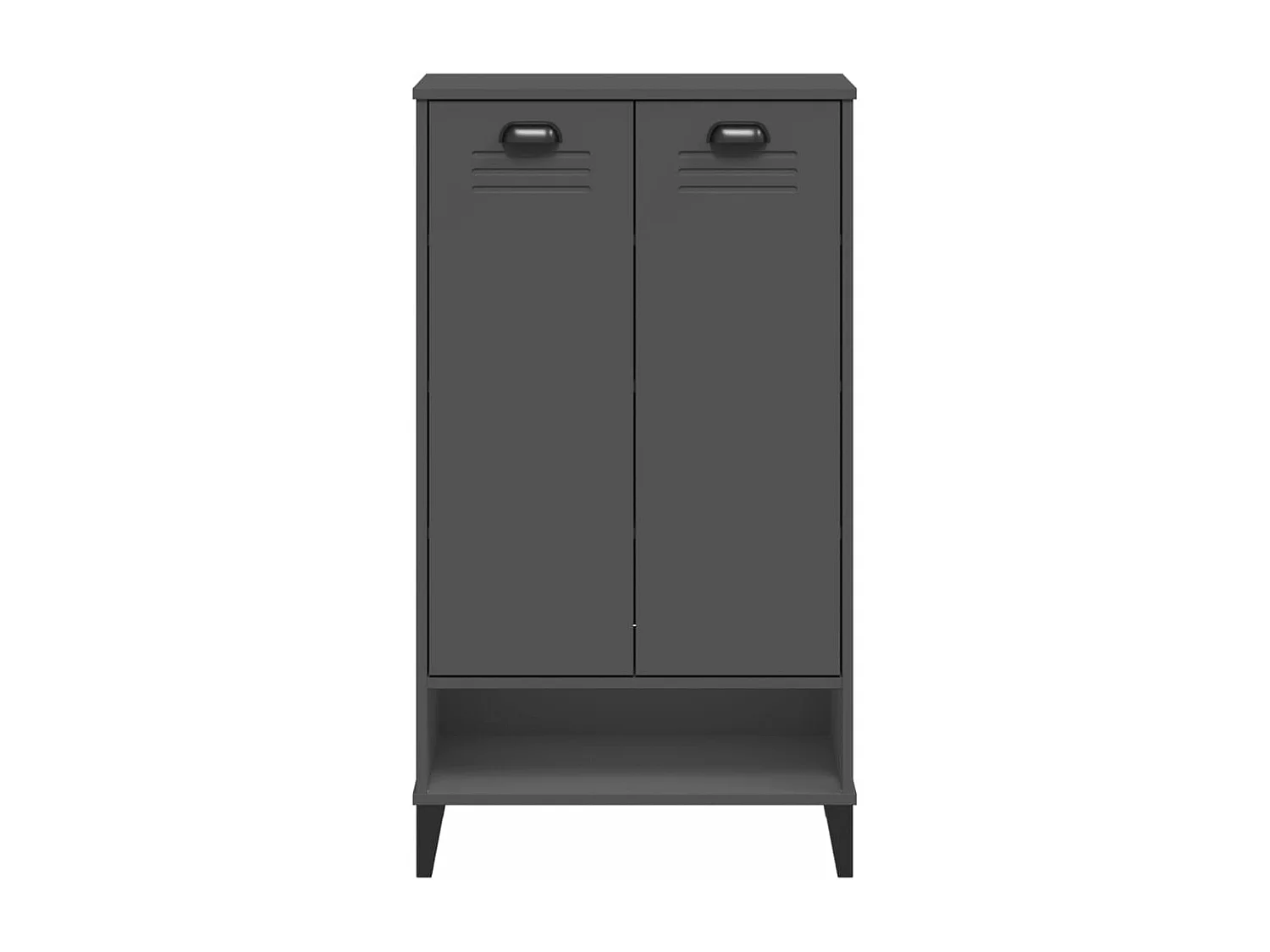 Armoire à chaussures VIKEN gris anthracite bois d'ingénierie