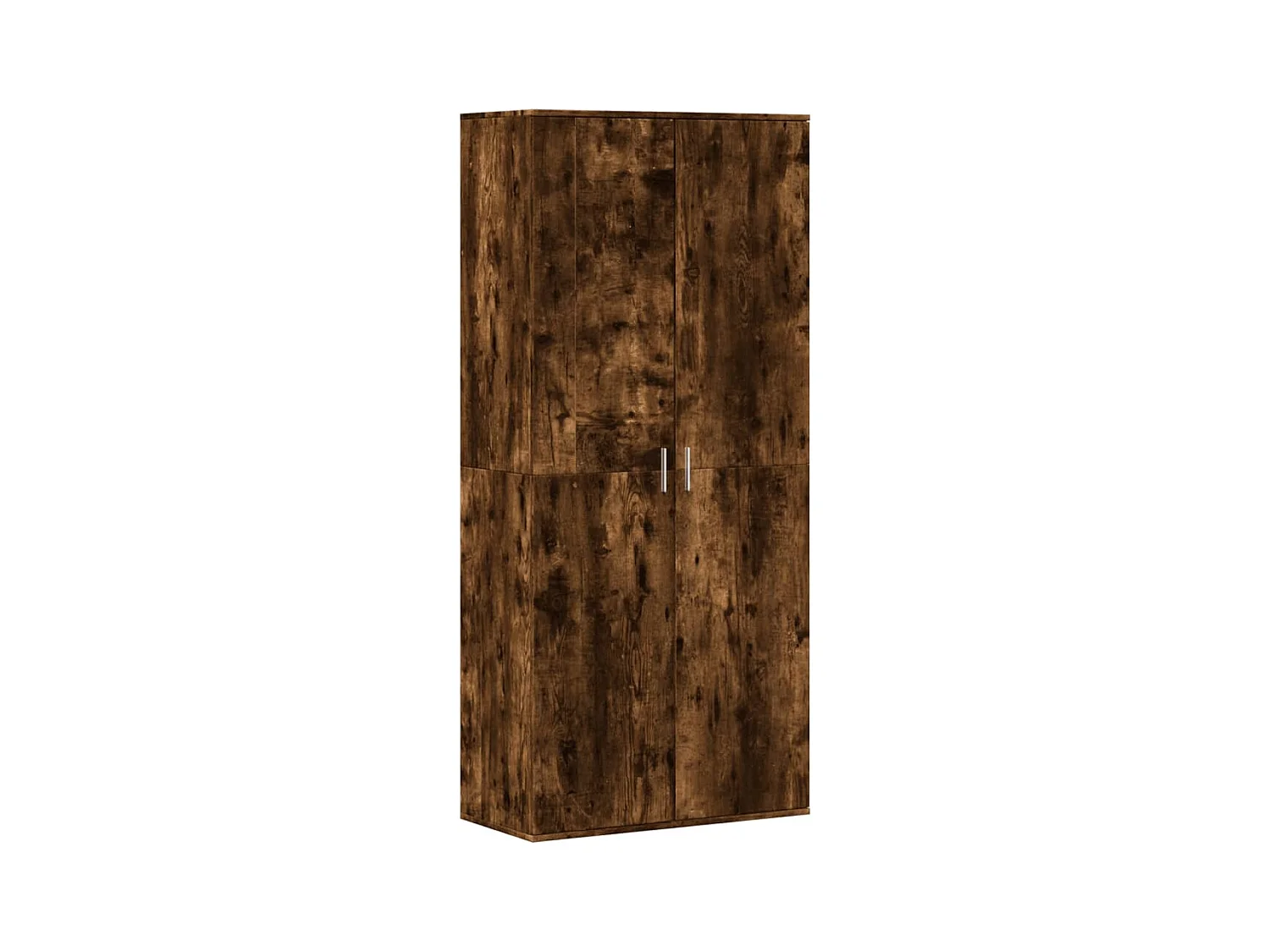Gerookt eiken schoenenkast 80x39x178 cm samengesteld hout