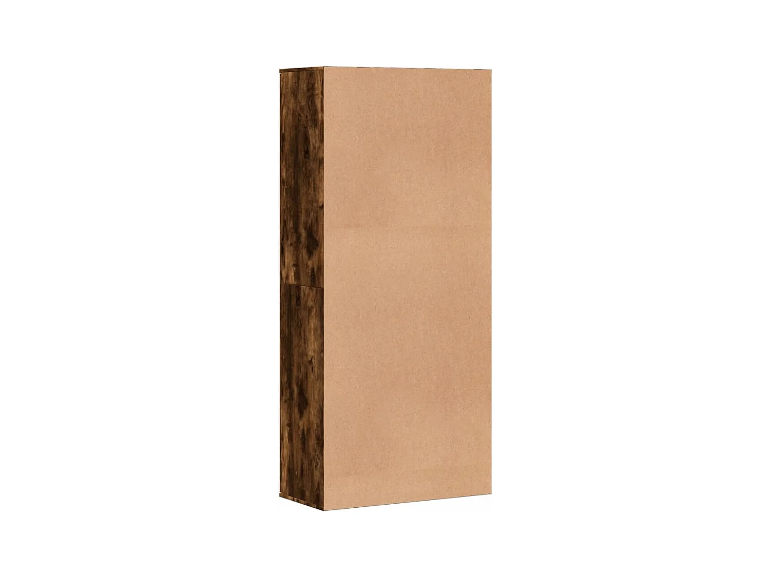 Gerookt eiken schoenenkast 80x39x178 cm samengesteld hout