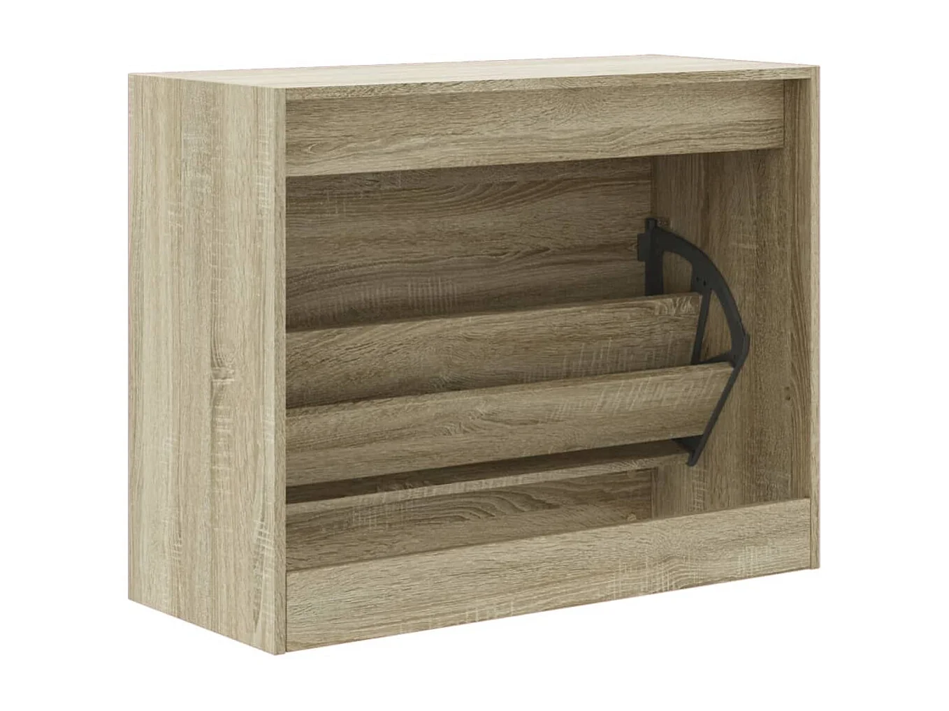 Armoire à chaussures chêne sonoma 80x34x63 cm bois d'ingénierie