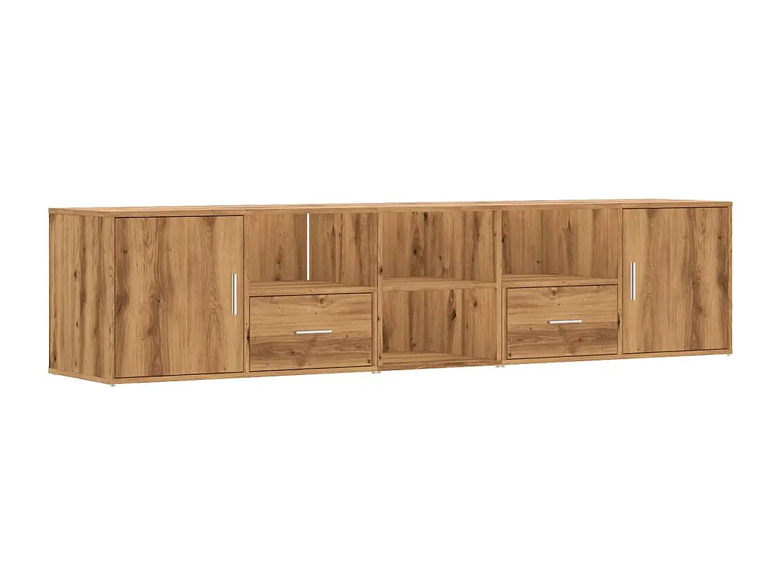 Armoire d'angle chêne artisanal 200x40x45 cm bois d'ingénierie