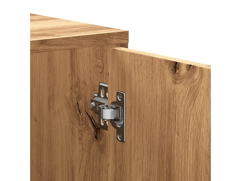 Armoire d'angle chêne artisanal 200x40x45 cm bois d'ingénierie