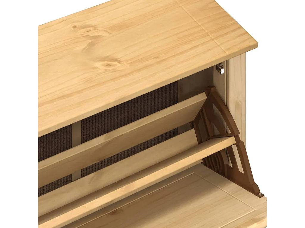 Armoire à chaussures Corona 99x32x85 cm bois de pin massif