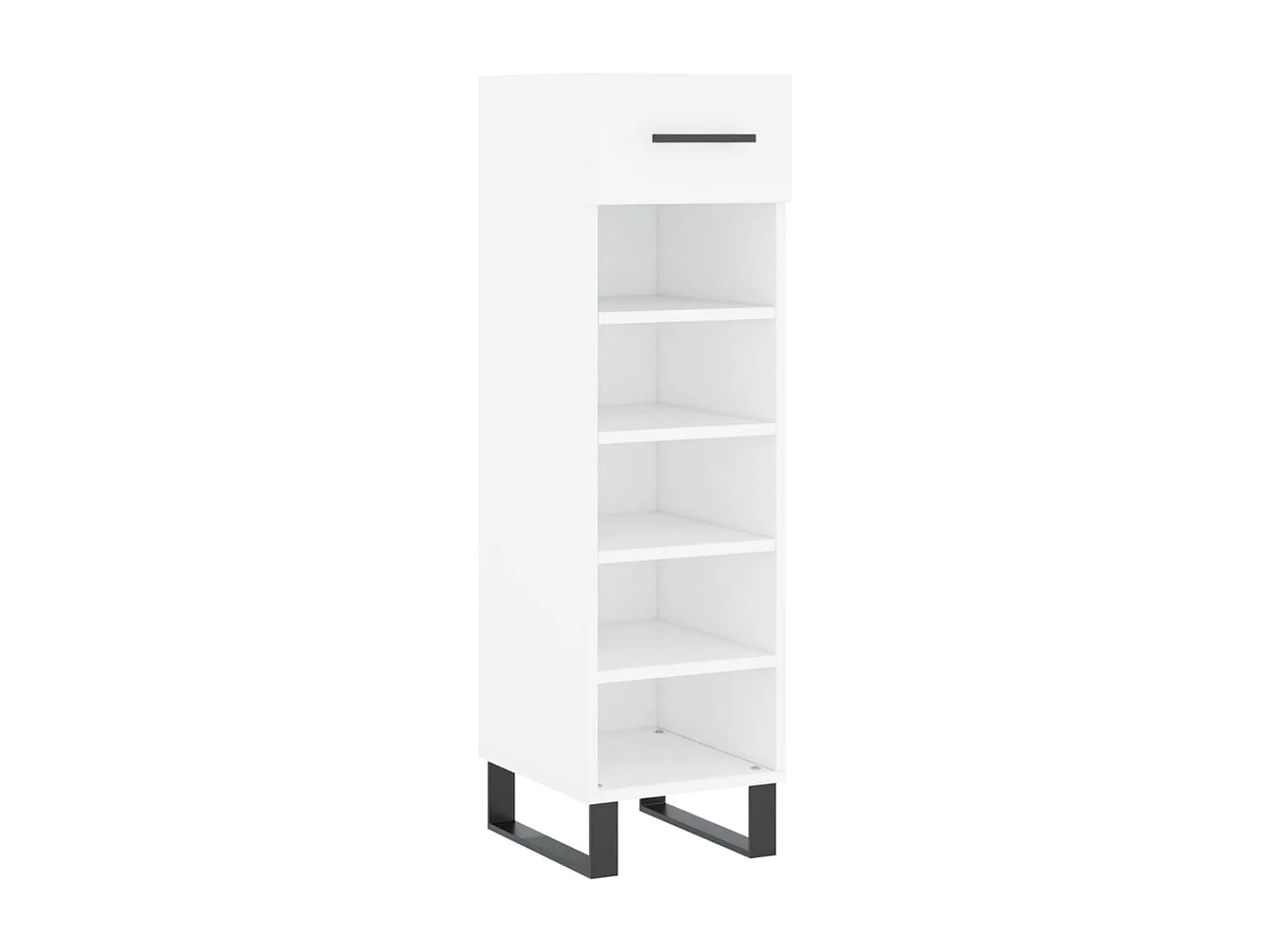 Armoire à chaussures blanc 30x35x105 cm bois d'ingénierie