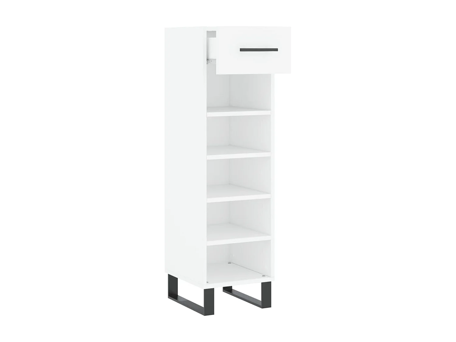 Armoire à chaussures blanc 30x35x105 cm bois d'ingénierie