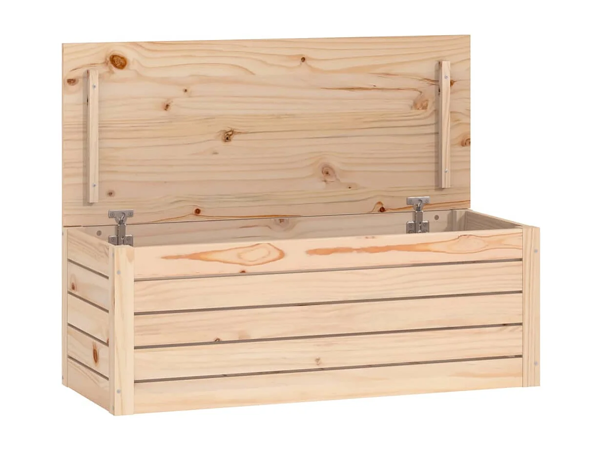 Boîte de rangement 89x36,5x33 cm Bois massif de pin