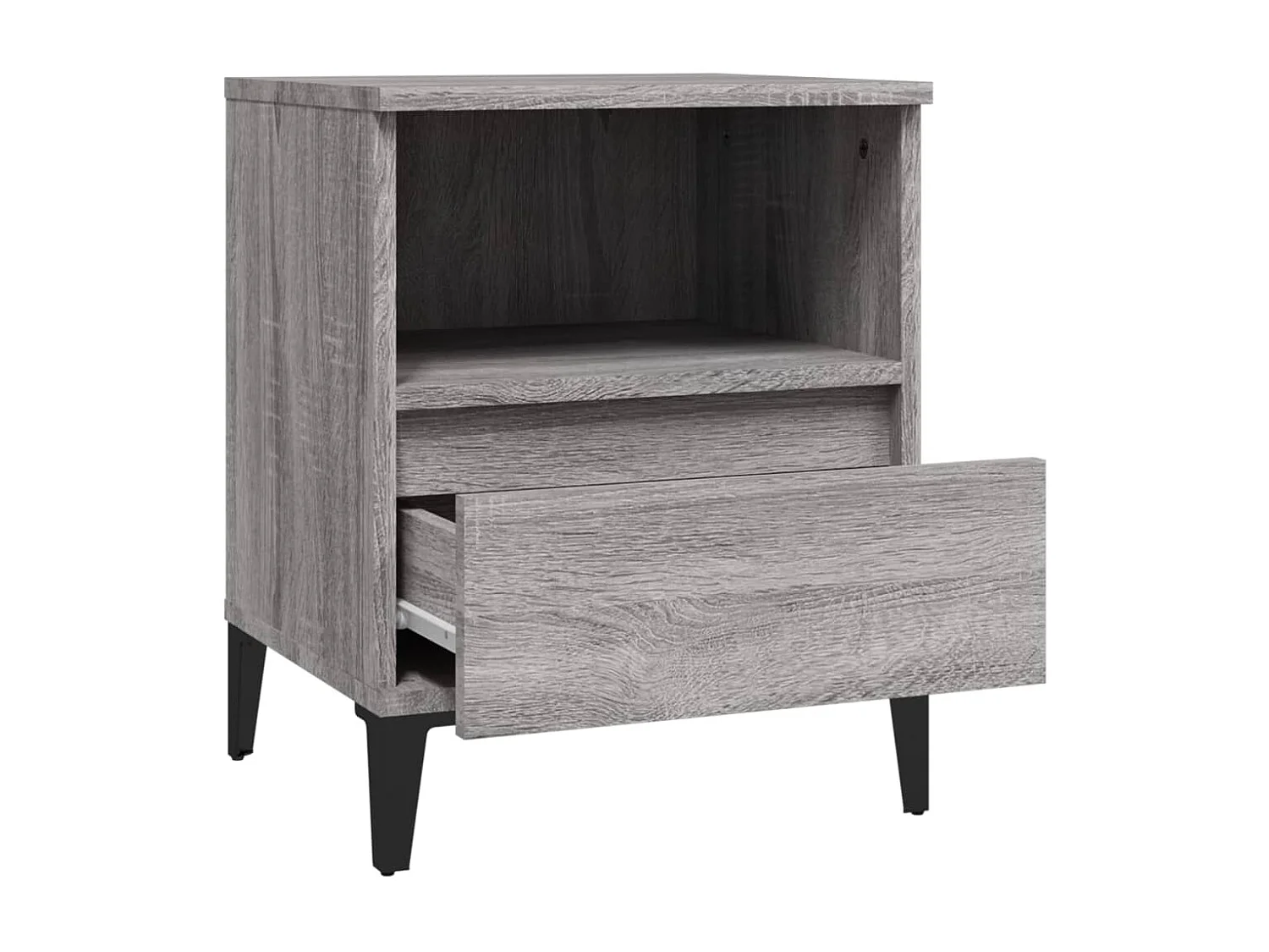 Tables de chevet 2 pcs Sonoma gris 40x35x50 cm