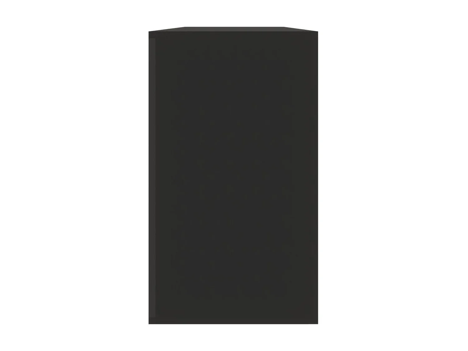 Banc à chaussures Noir 80x24x45 cm Bois d'ingénierie