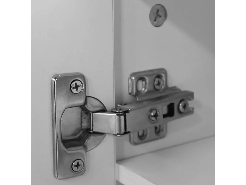 Meuble à chaussures 7 étagères blanc