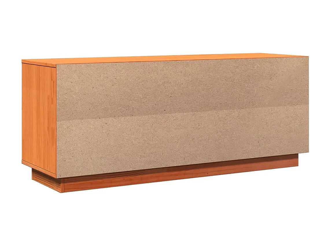 Armoire à chaussures cire marron 110x34x45 cm bois pin massif