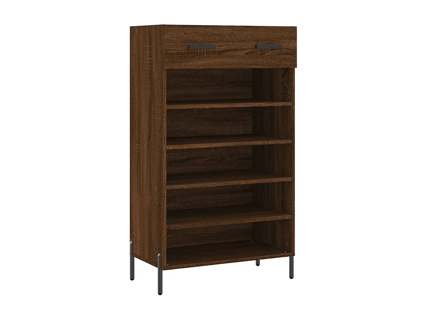 Armoire à chaussures chêne marron 60x35x105cm bois d'ingénierie