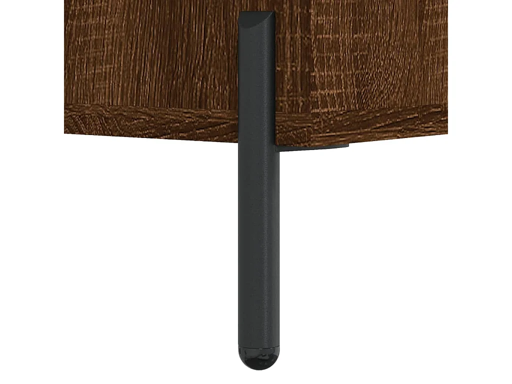 Armoire à chaussures chêne marron 60x35x105cm bois d'ingénierie