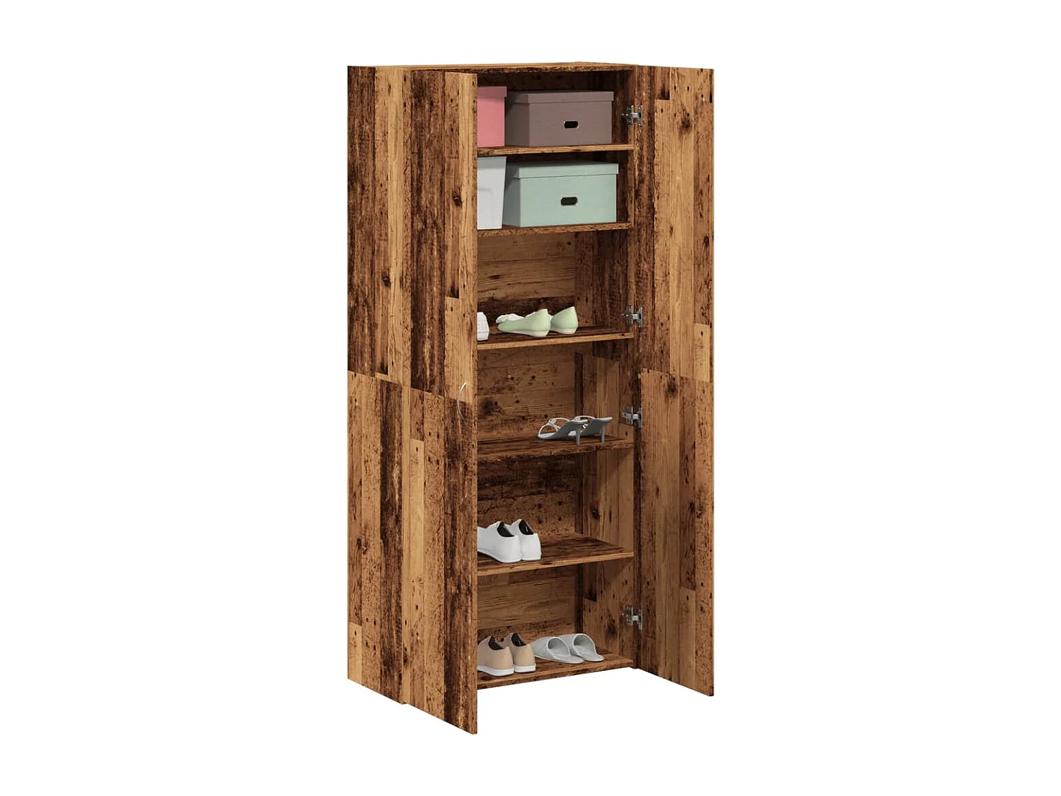 Zapatero madera vieja 80x35,5x180cm madera contrachapada