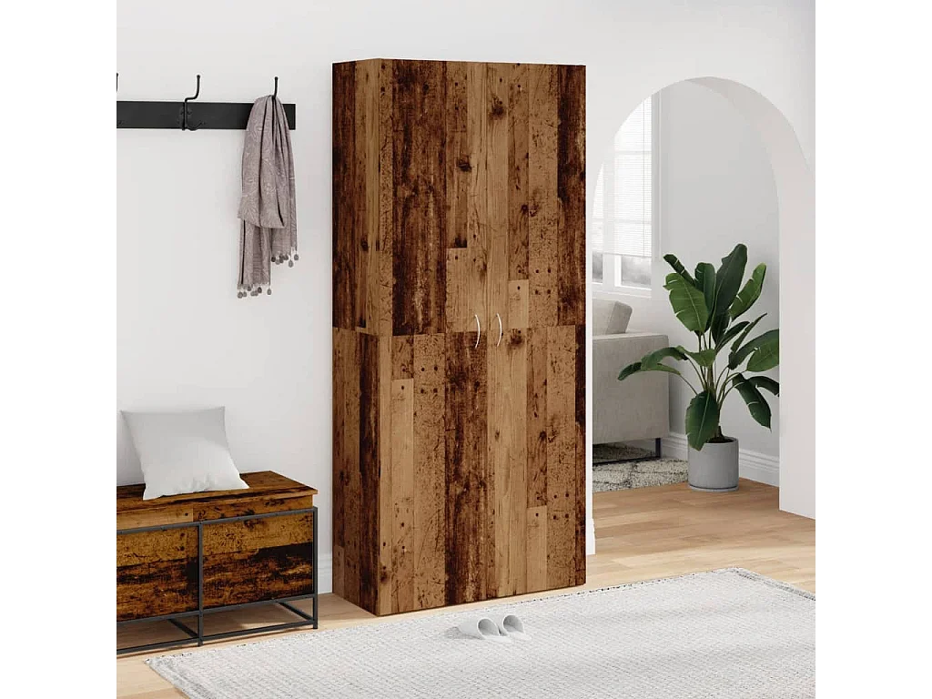 Zapatero madera vieja 80x35,5x180cm madera contrachapada