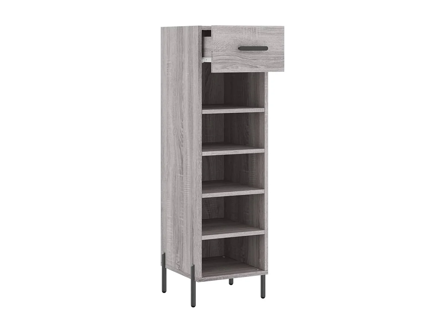 Meuble à chaussures sonoma gris 30x35x105 cm bois d'ingénierie