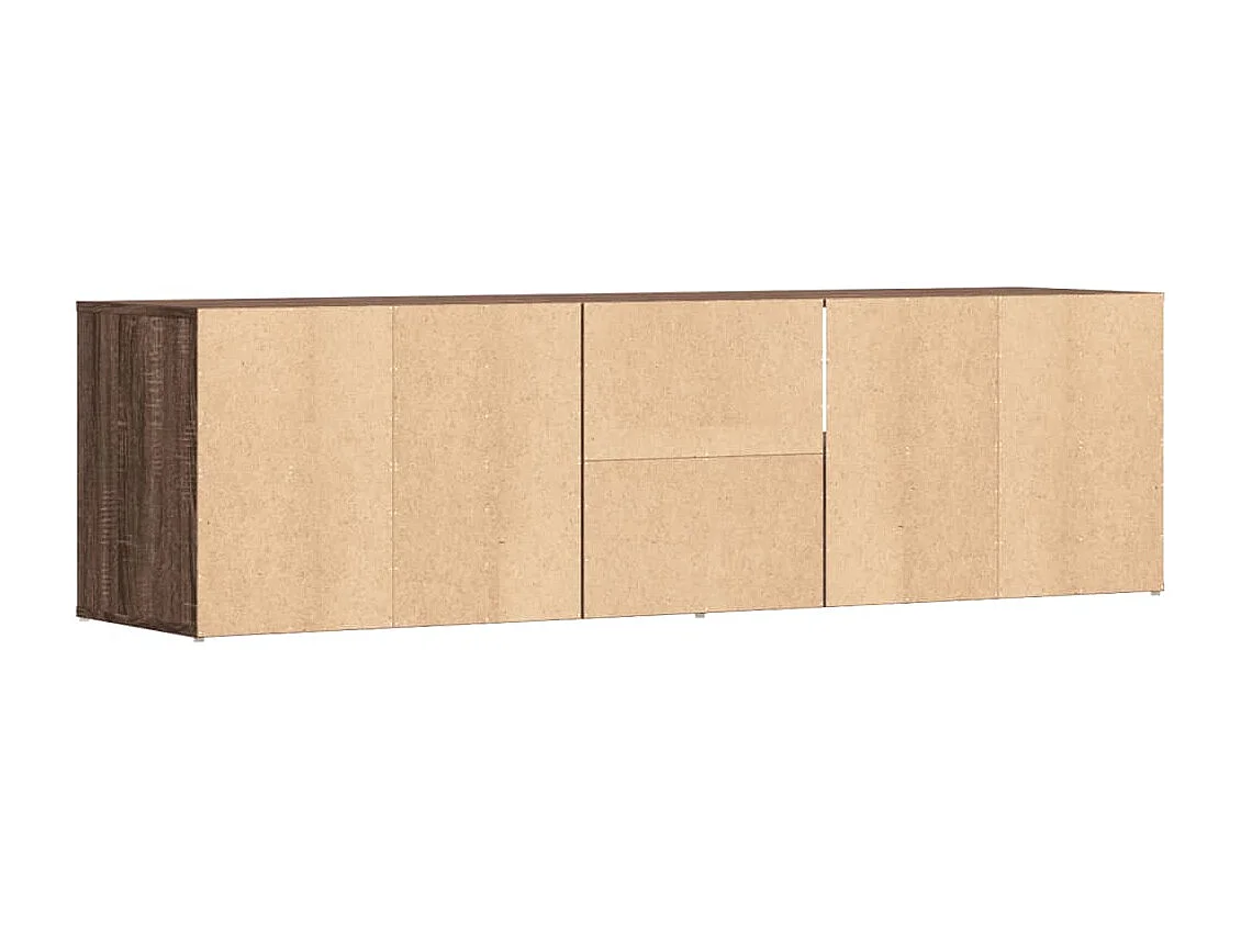 Armário de canto em carvalho marrom 160x40x45 cm madeira projetada