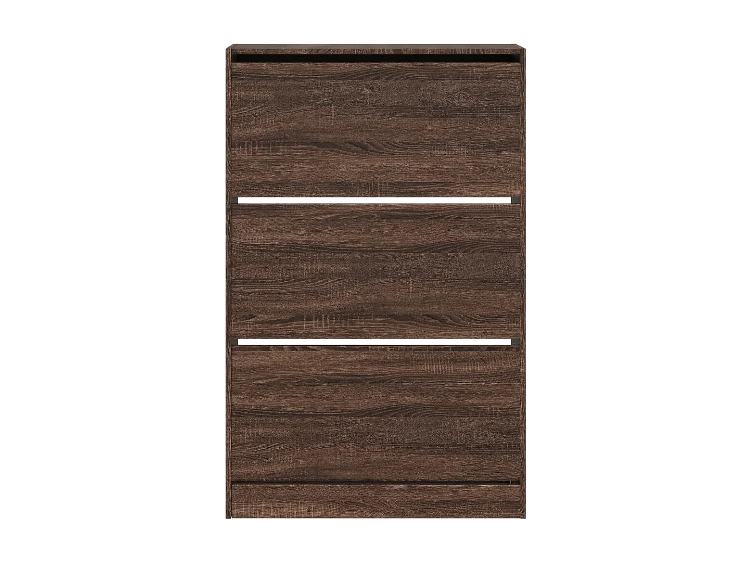 Scarpiera in rovere marrone 80x21x125,5 cm in derivati del legno