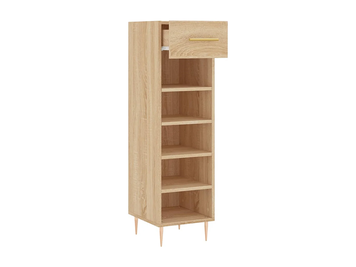 Sapateira carvalho Sonoma 30x35x105cm madeira projetada