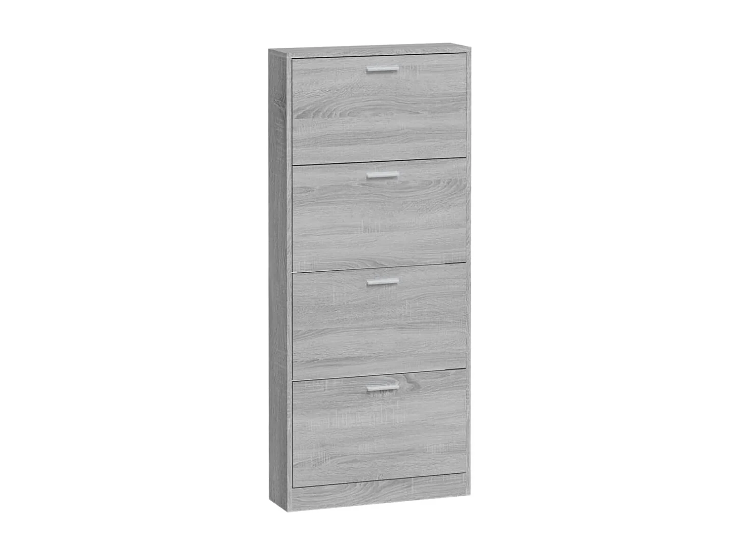 Armoire à chaussures Sonoma gris 59x17x150 cm Bois d'ingénierie