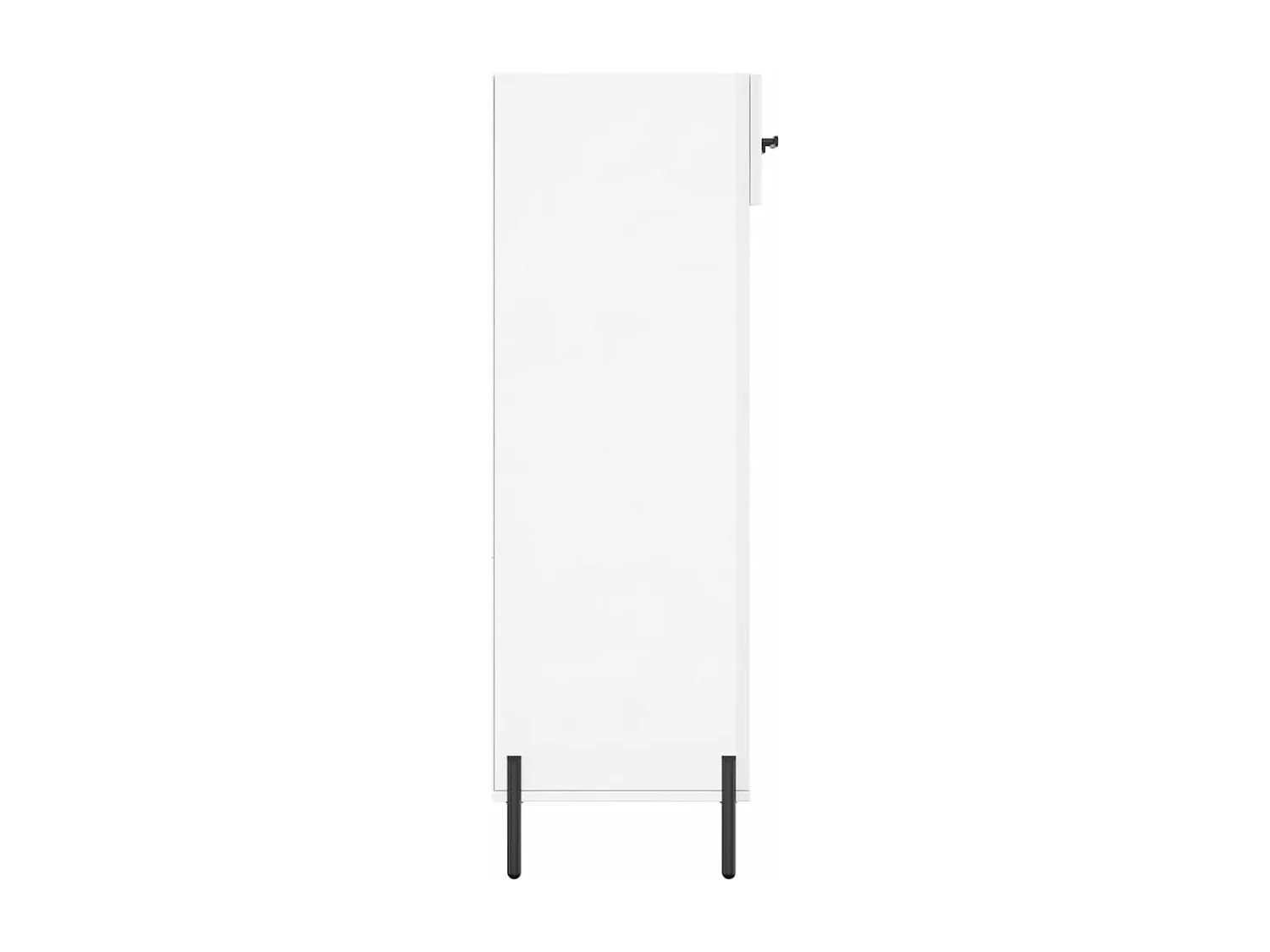 Armoire à chaussure Blanc brillant 60x35x105 cm Bois ingénierie
