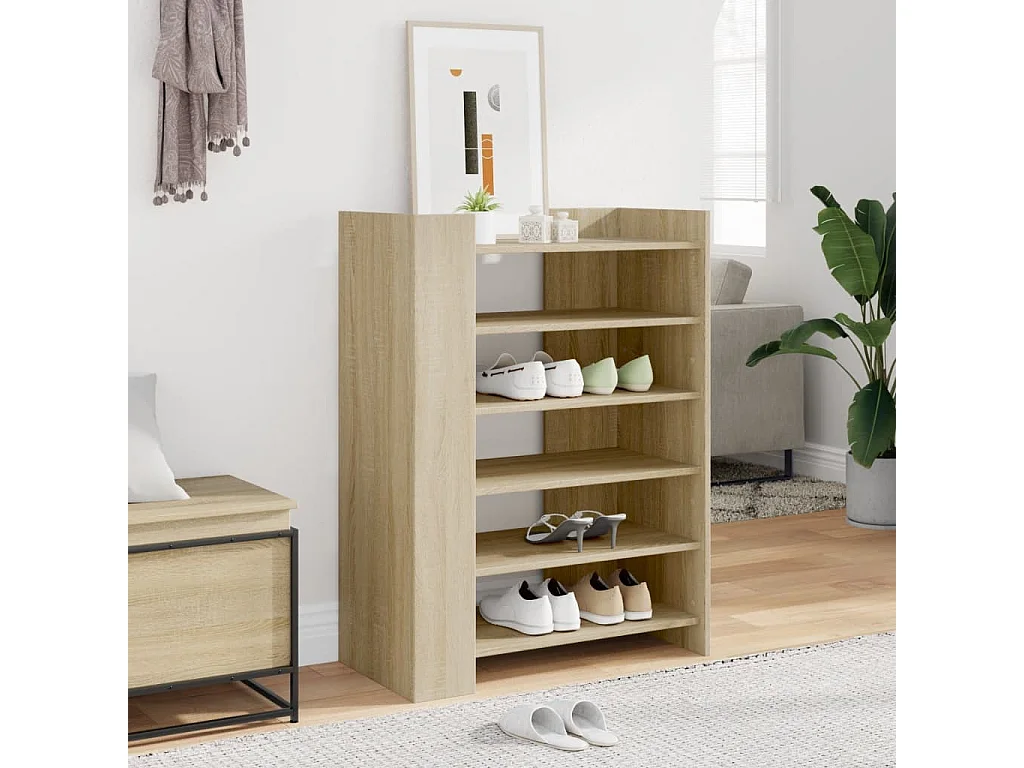 Armoire à chaussures chêne sonoma 74,5x37,5x100 cm