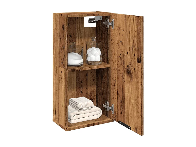Mobile da bagno sospeso in legno vecchio 32x20x67 cm