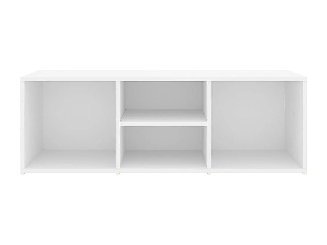 Panca per scarpe Bianca 105x35x35 cm Truciolare