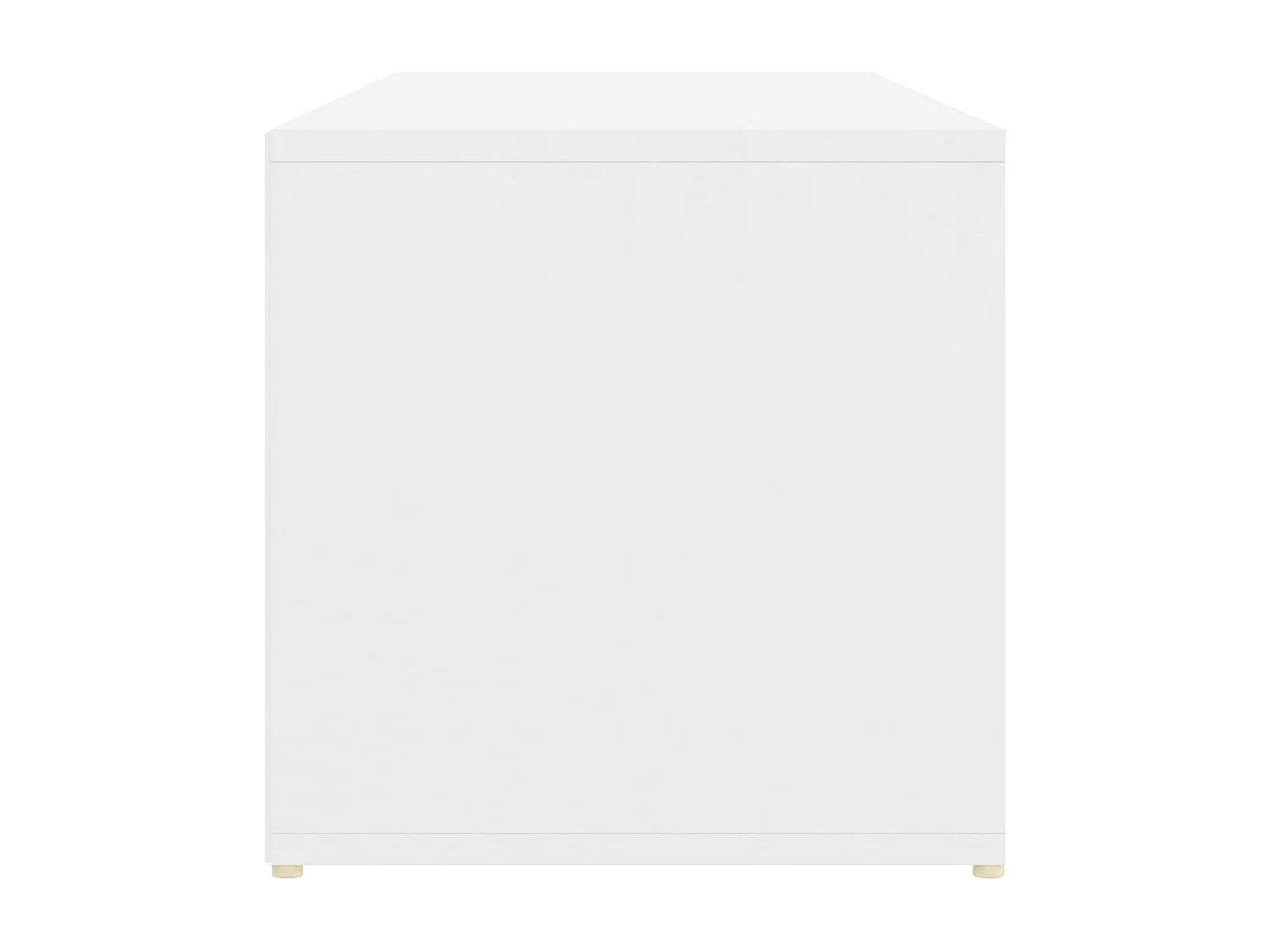 Panca per scarpe Bianca 105x35x35 cm Truciolare