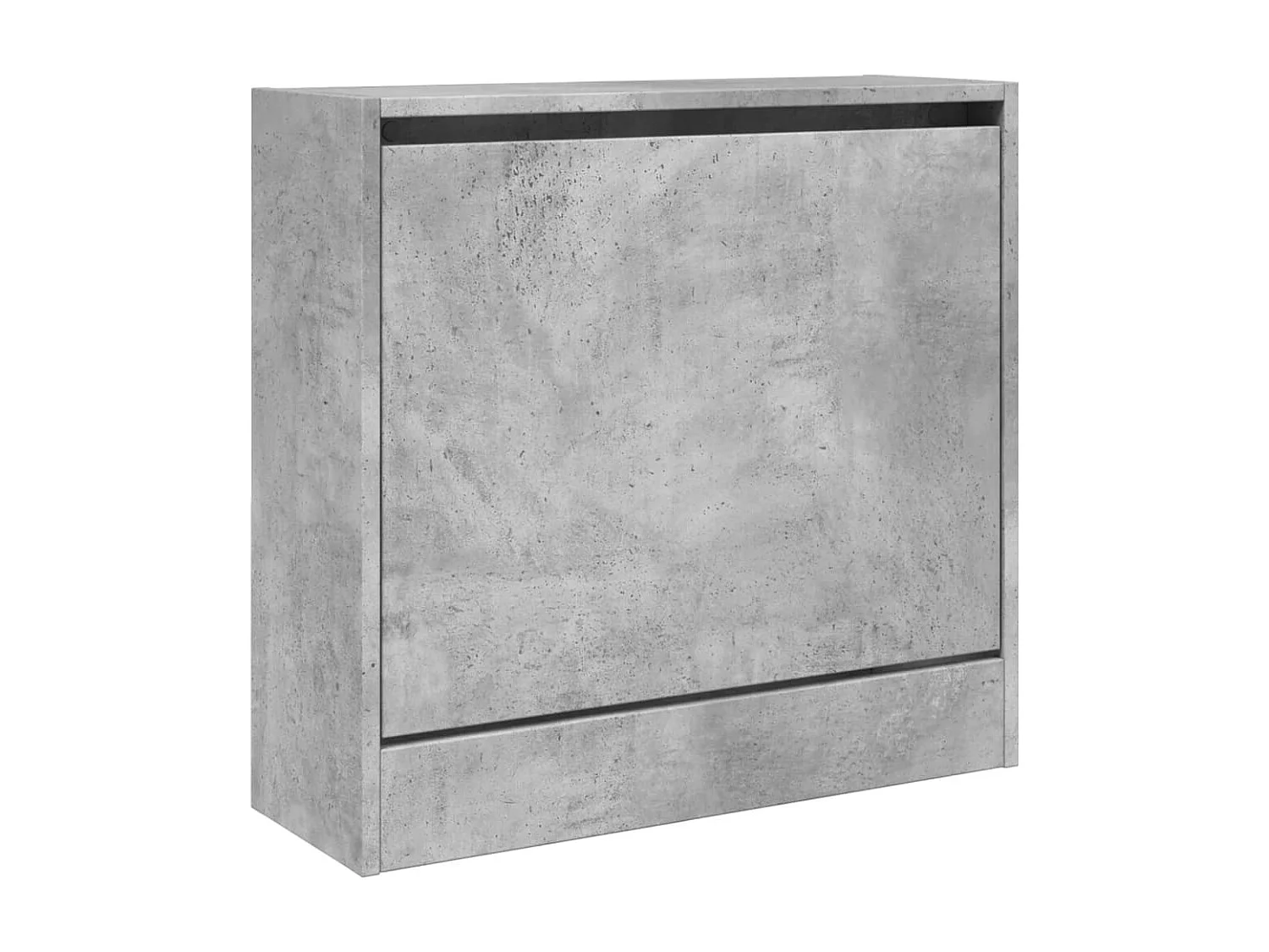 Sapateira cinza concreto 60x21x57 cm madeira projetada