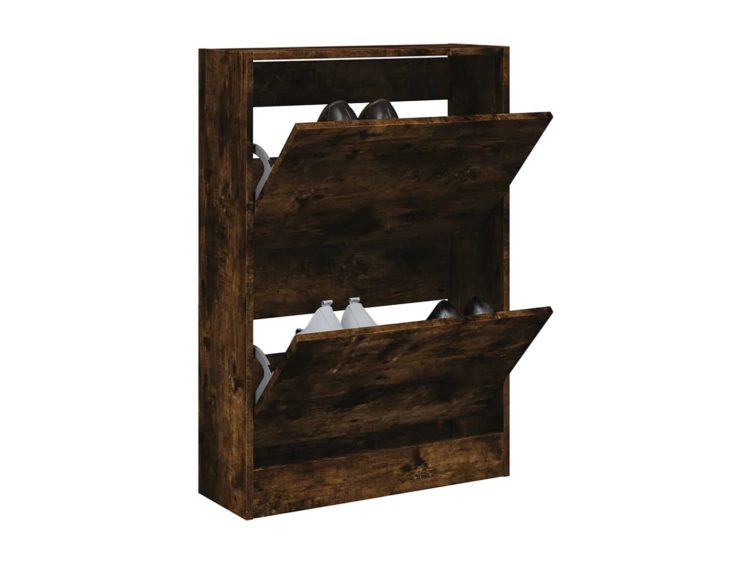 Scarpiera in rovere affumicato 60x21x87,5 cm in derivati del legno