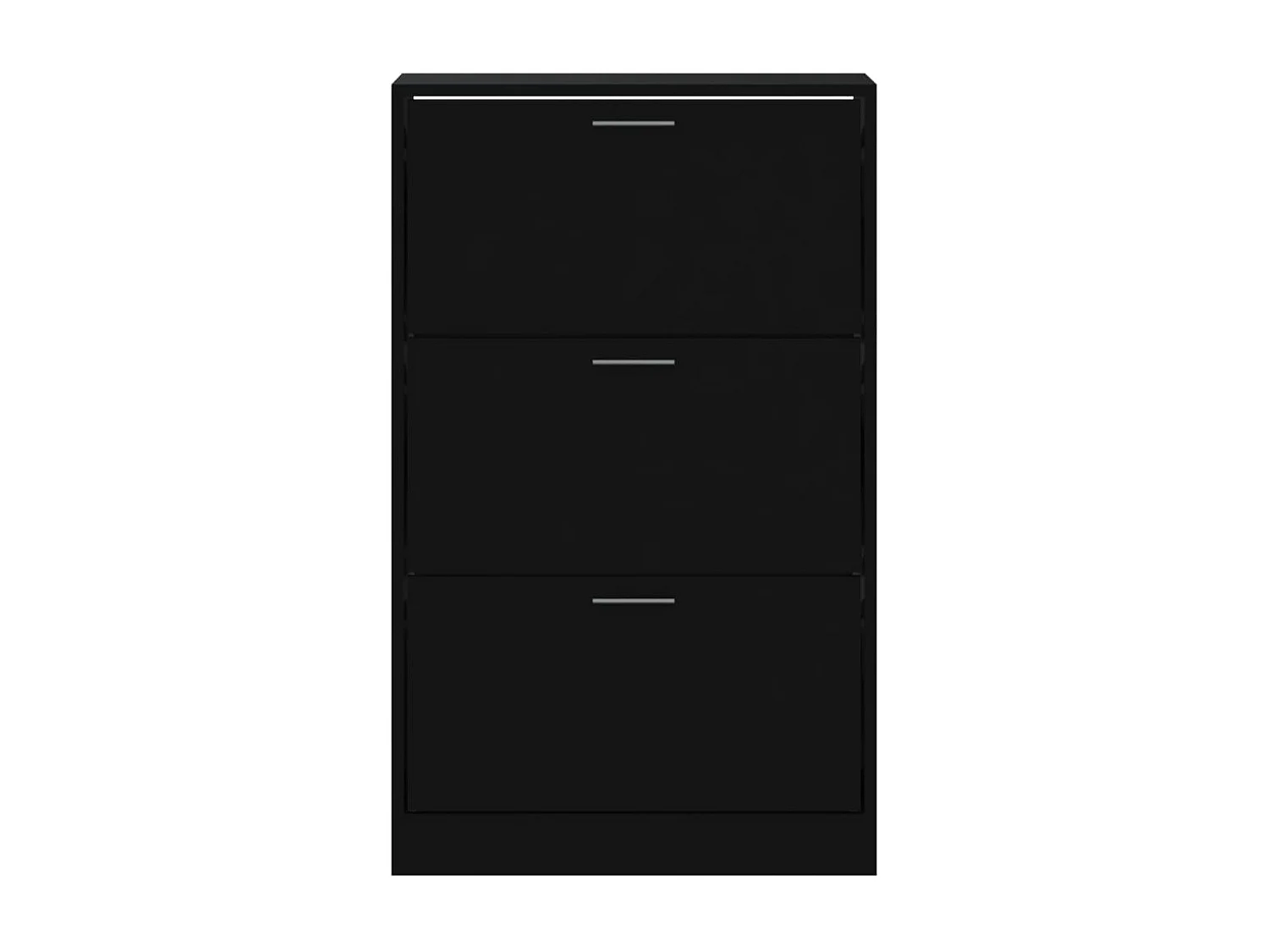 Armoire à chaussures Noir 63x24x103 cm Bois d'ingénierie