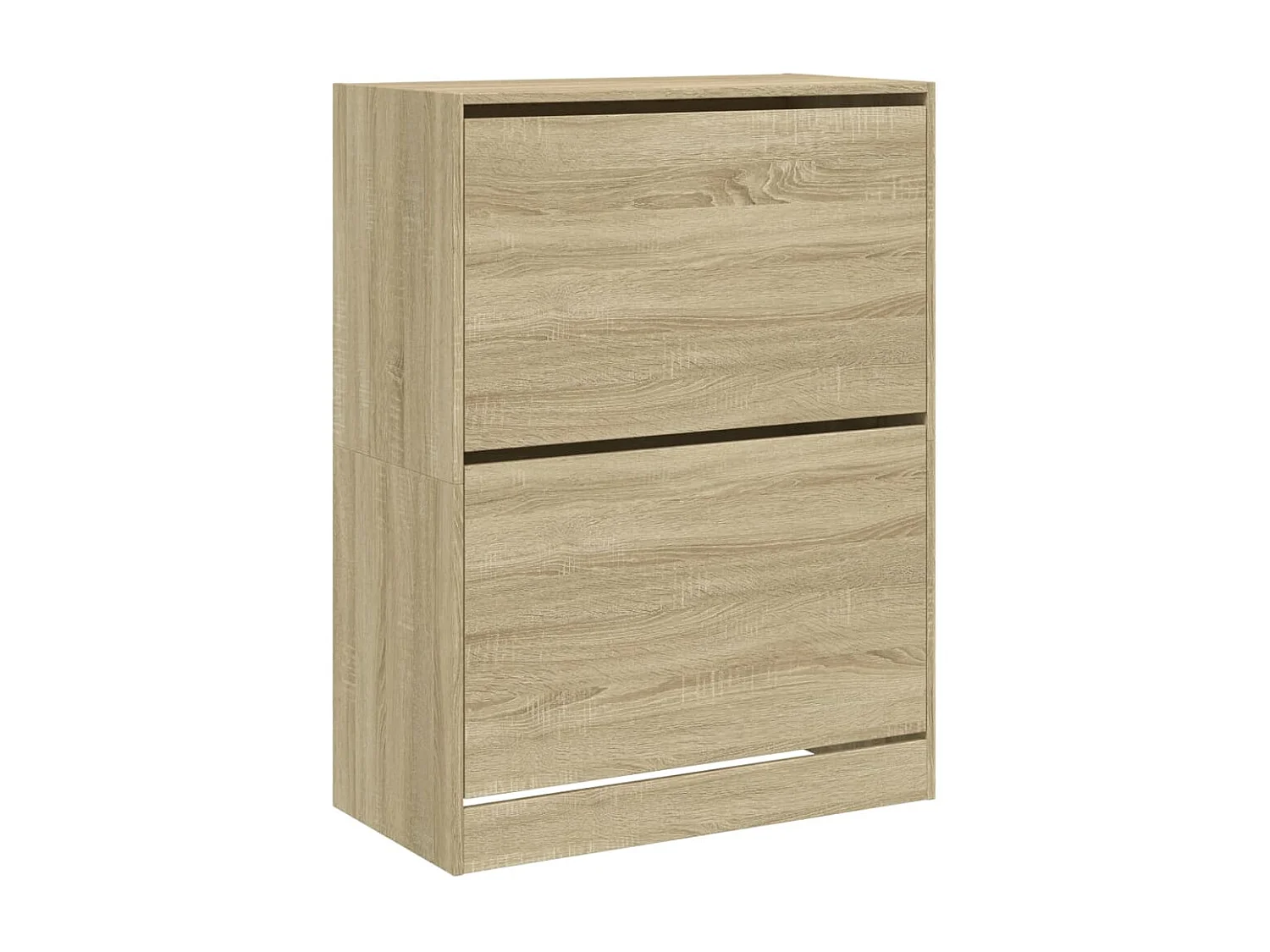 Armoire à chaussures 2 tiroirs rabattables chêne sonoma