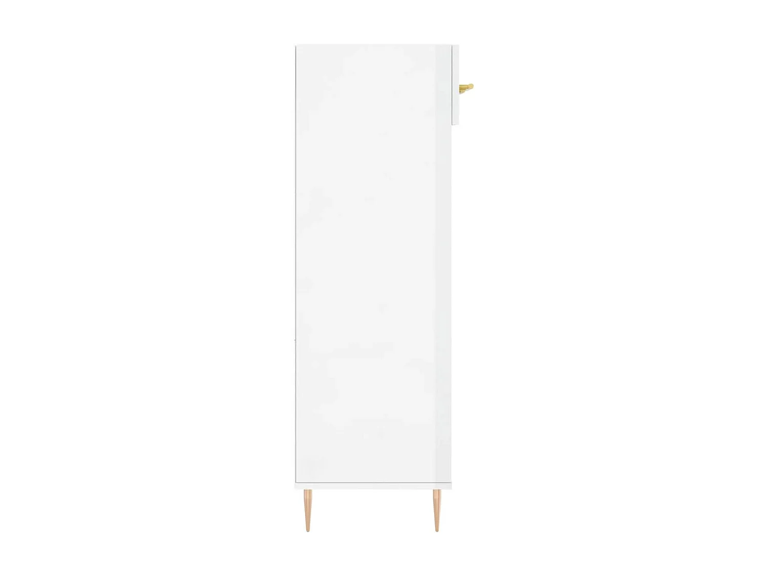 Armoire à chaussure Blanc brillant 60x35x105 cm Bois ingénierie