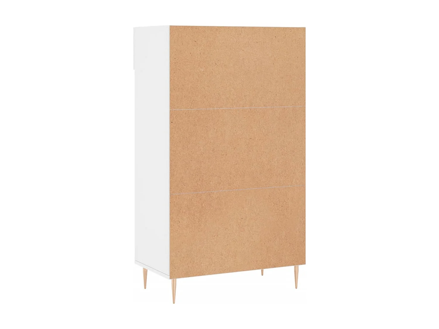 Armoire à chaussure Blanc brillant 60x35x105 cm Bois ingénierie