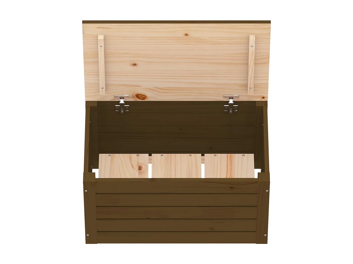 Aufbewahrungsbox Honigbraun 59,5x36,5x33 cm Massives Kiefernholz