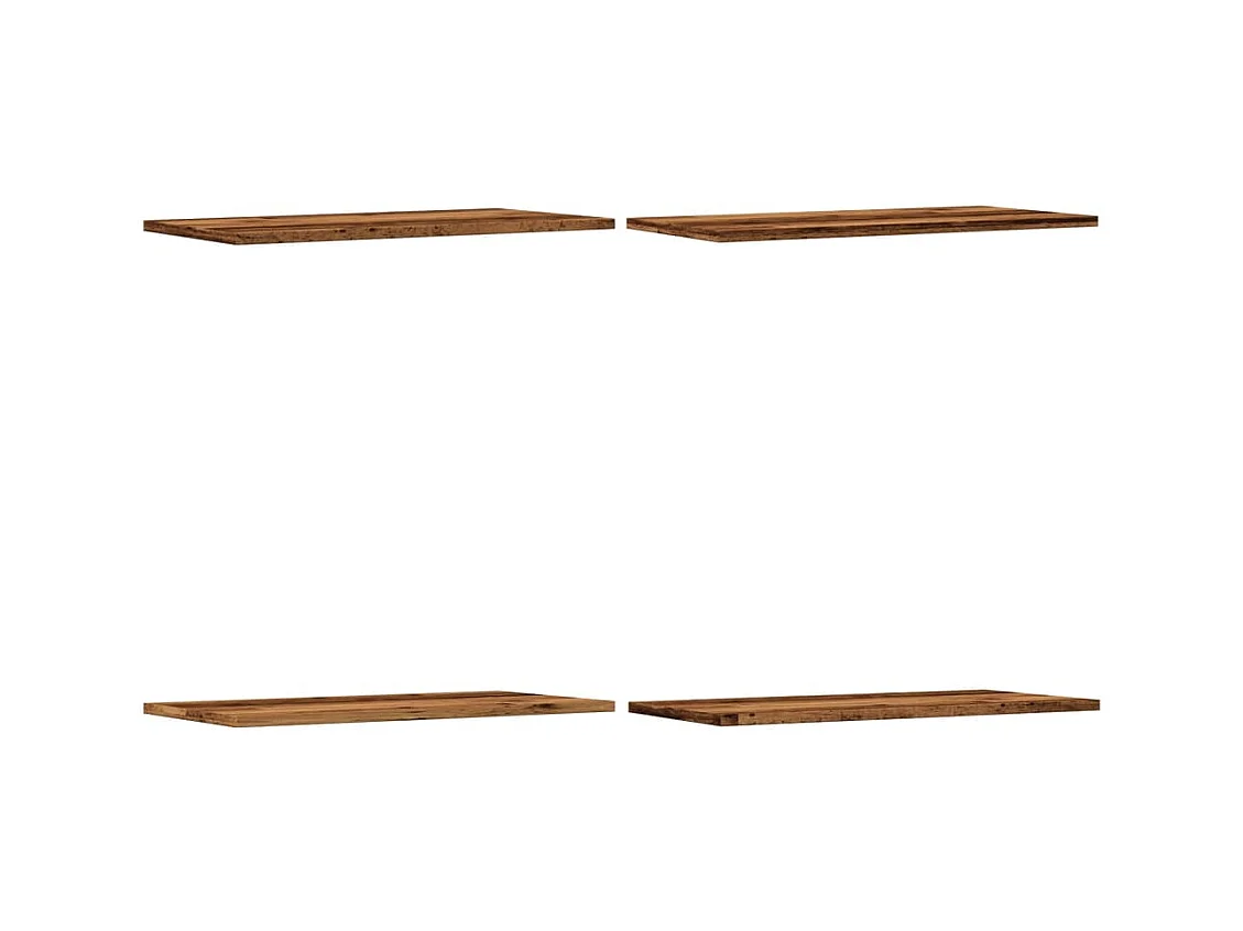 Wandplanken 4 stuks oud hout 60x30x1,5cm samengesteld hout