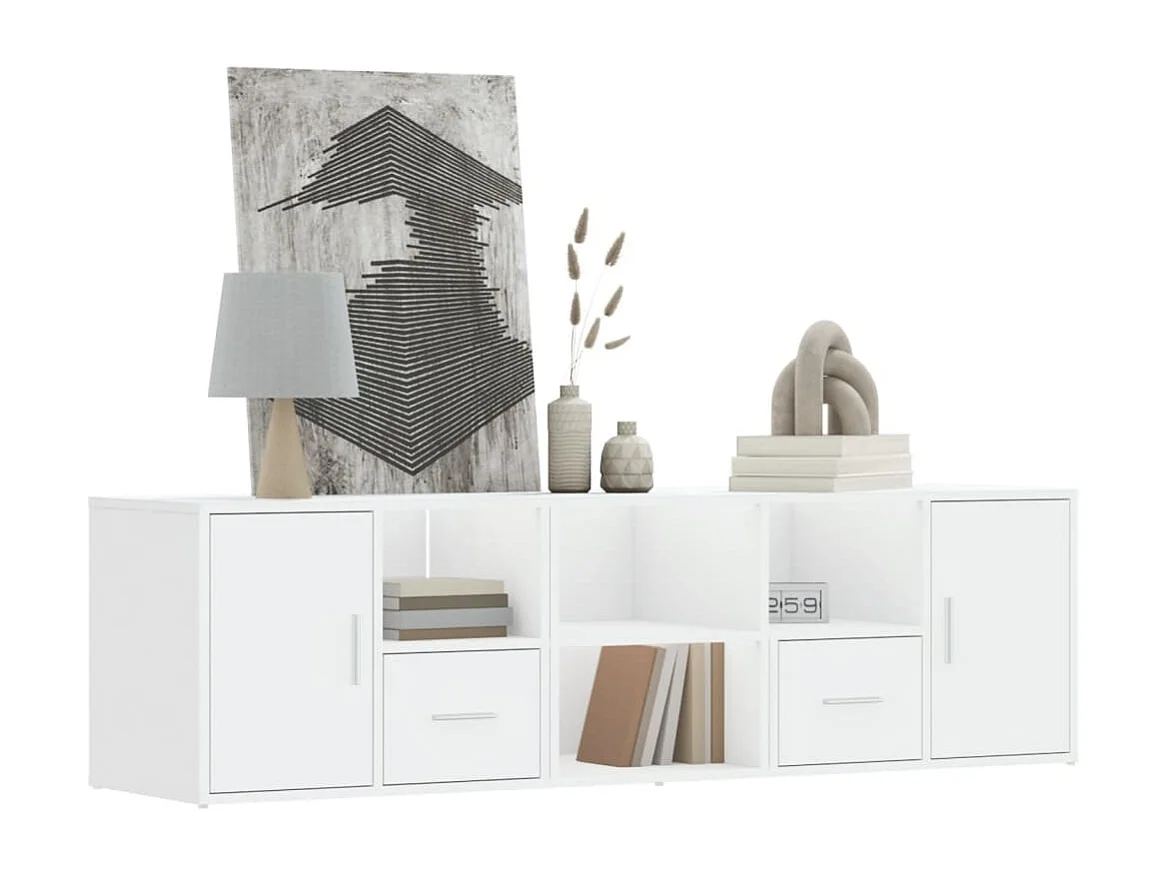 Armoire d'angle blanc 160x40x45 cm bois d’ingénierie