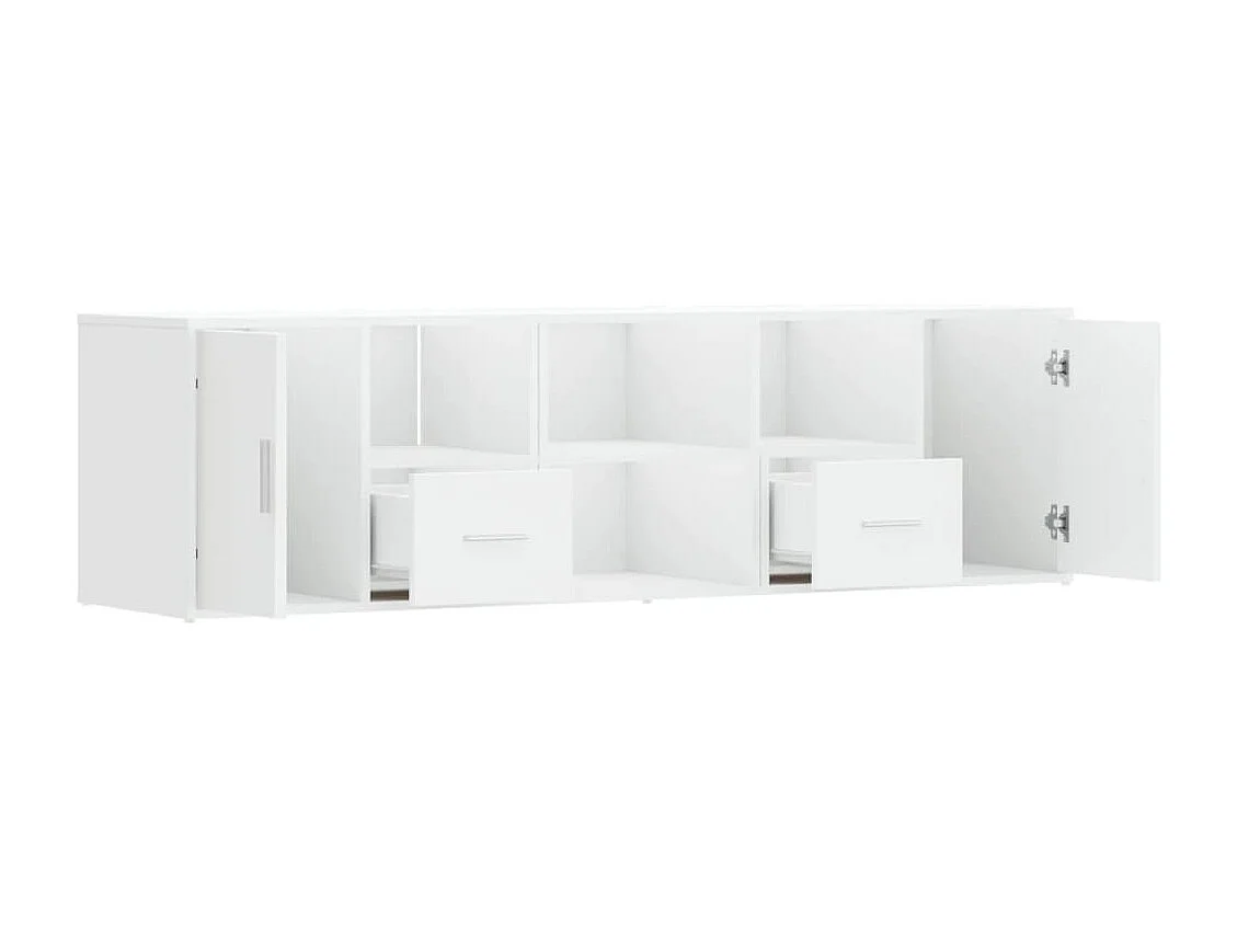 Armoire d'angle blanc 160x40x45 cm bois d’ingénierie