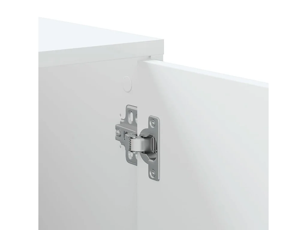 Armoire d'angle blanc 160x40x45 cm bois d’ingénierie