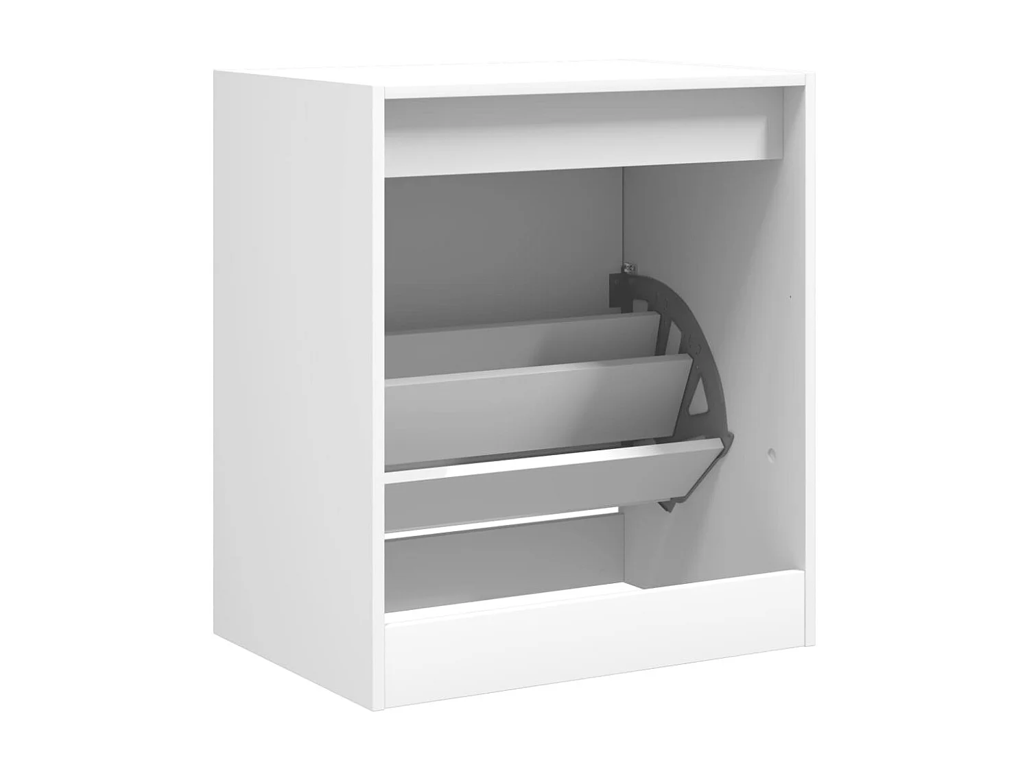 Schuhschrank weiß 60x42x69 cm aus Holzwerkstoff