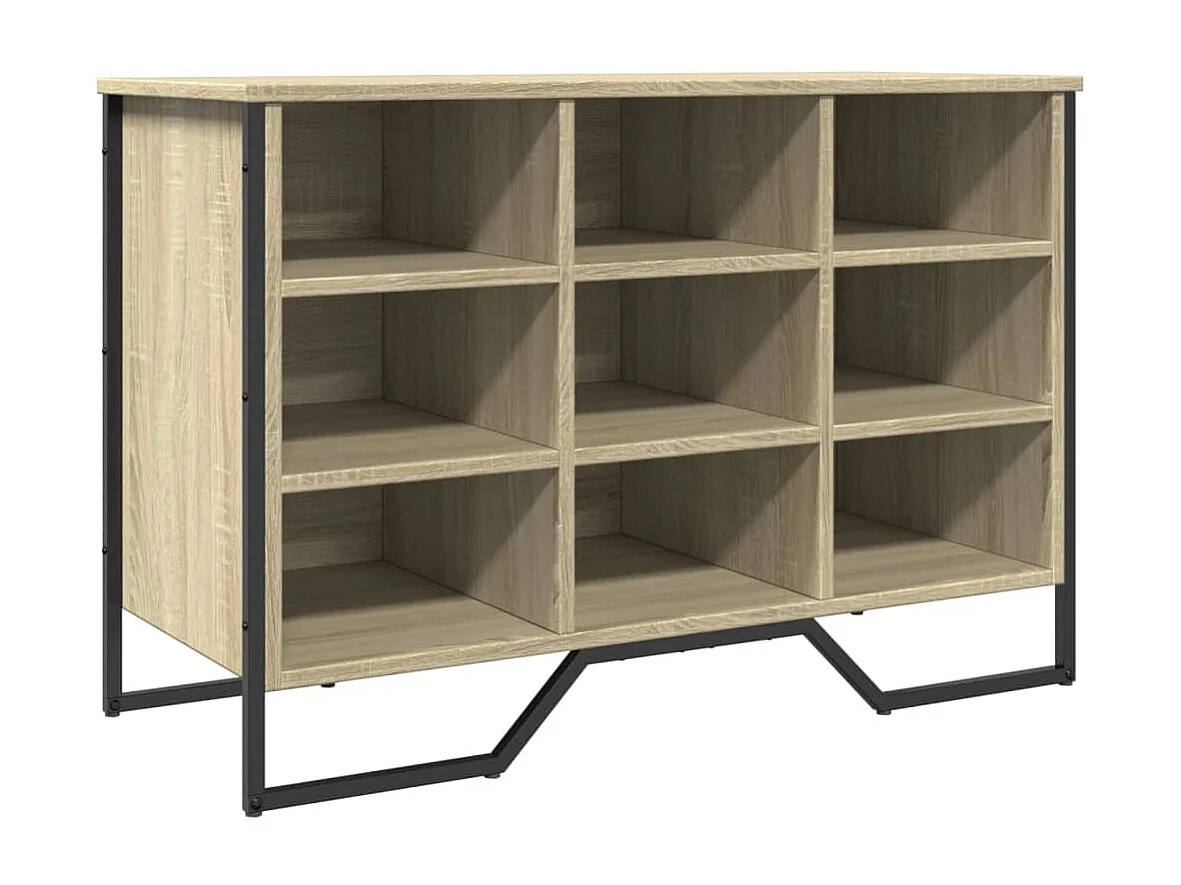 Zapatero roble Sonoma 90x38x61,5 cm madera contrachapada
