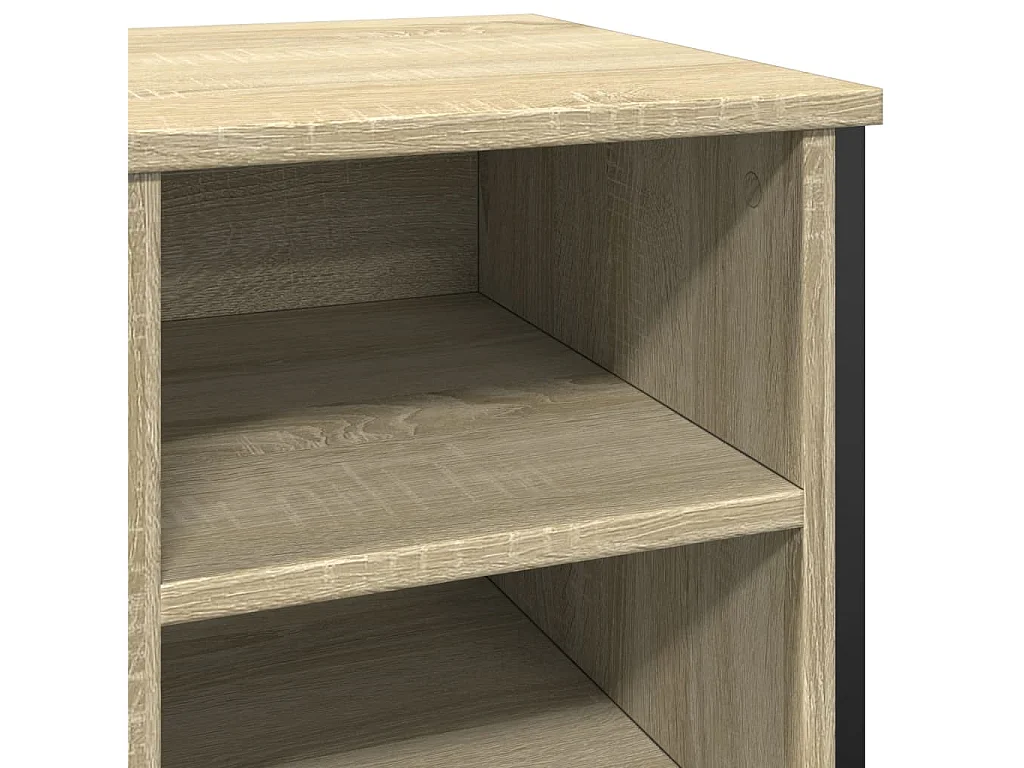 Armoire à chaussures chêne sonoma 90x38x61,5 cm bois ingénierie